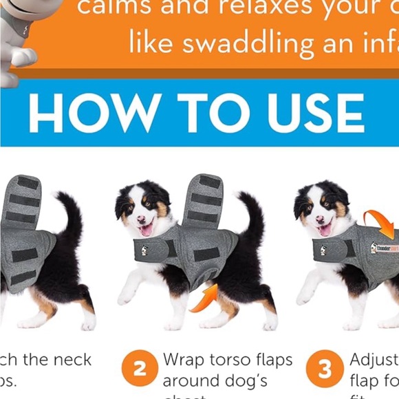 Thunder Shirt Large.  41-64 lbs. Approx. - Picture 12 of 13